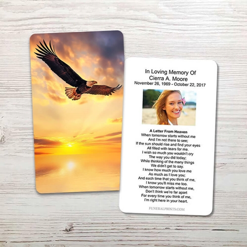 Picture of Eagle Memorial Card