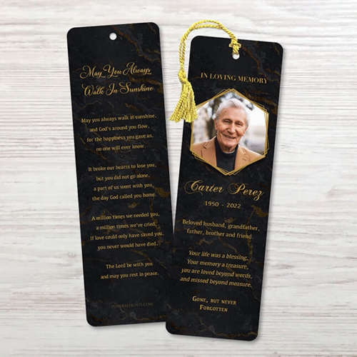 Show details for Black Marble Bookmark