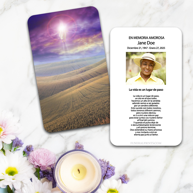 Show details for New Beginning Spanish Prayer Card