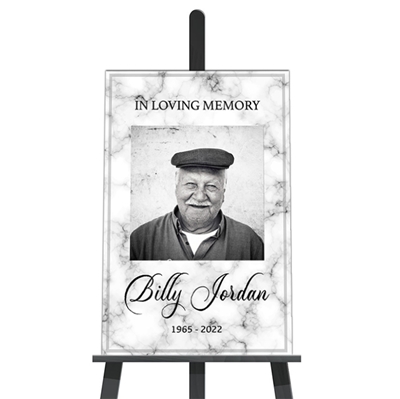 Show details for White Marble Poster