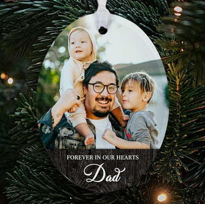 Show details for Rustic Border Oval Ornament