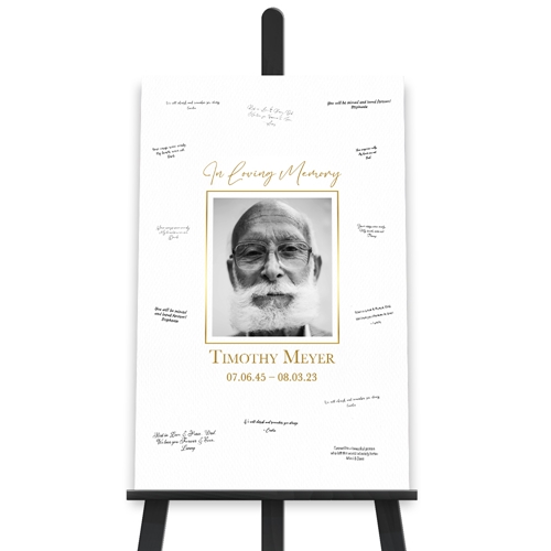 Picture of Gold Portrait Write On Poster