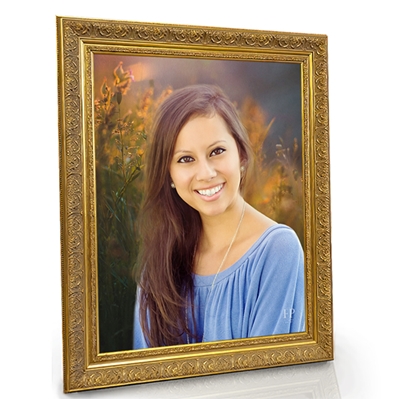 Show details for Framed Memorial Portrait - Sunny Meadow Lifescapes Background