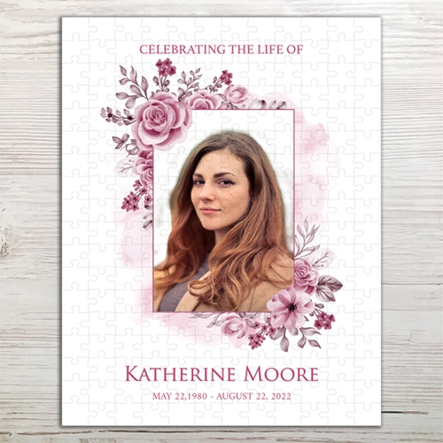 Show details for Pink Floral Puzzle