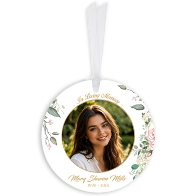 Show details for Floral Circle Ornaments