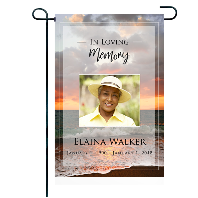 Show details for Ocean Sunset Garden Flag