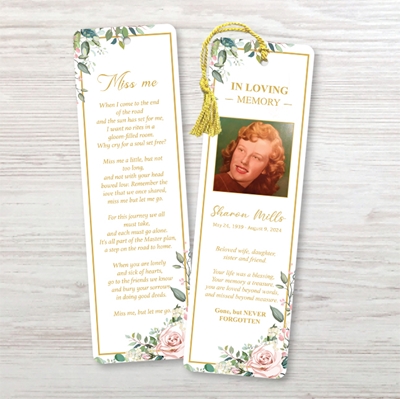 Show details for Floral Bookmark