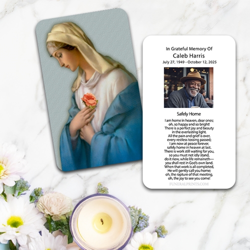 Show details for Mystical Rose Spanish Prayer Card