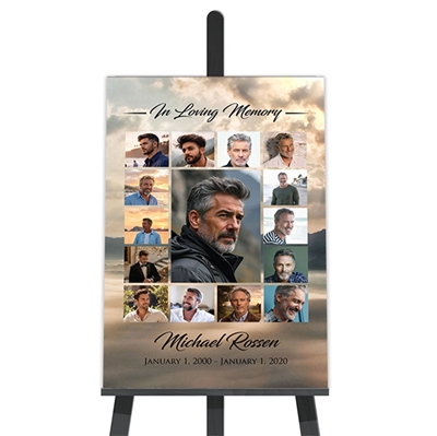 Show details for Sunrise Collage Funeral Poster