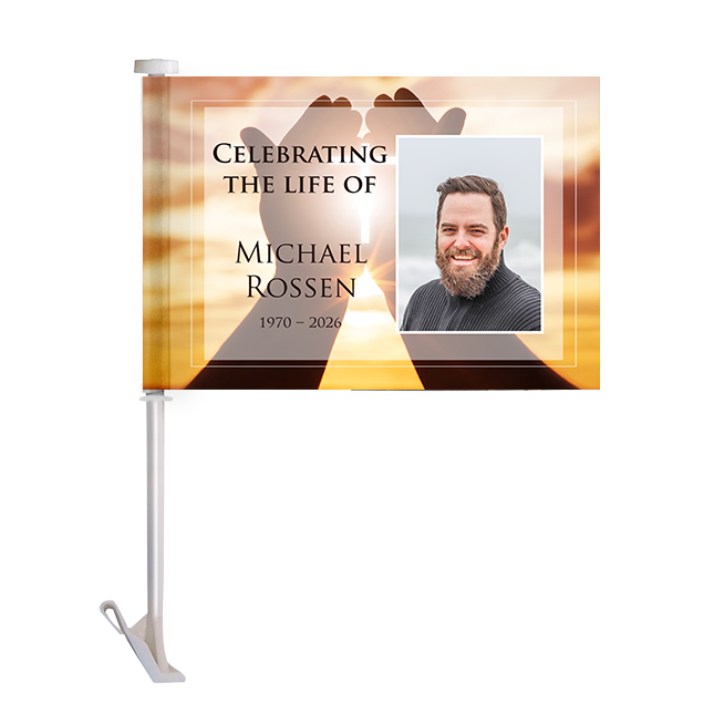 Show details for Cross in Hand Car Flag