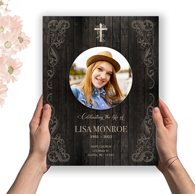 Show details for Rustic Light Brown Memorial Package