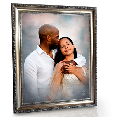 Show details for Framed Memorial Portrait - Pearl Studio Background