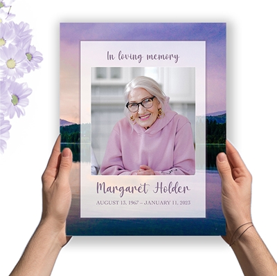 Show details for Purple Sunset Memorial Package