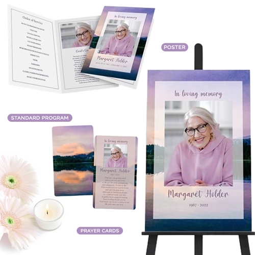 Show details for Purple Sunset Memorial Package Show details for Purple Sunset Memorial Package