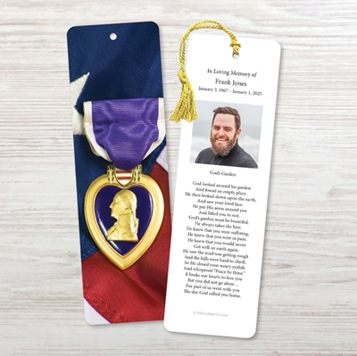 Show details for Purple Heart Bookmark