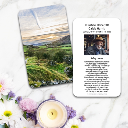 Show details for Irish Landscape Spanish Prayer Card