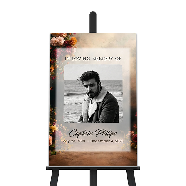 Show details for Floral Arrangement Single Photo Poser