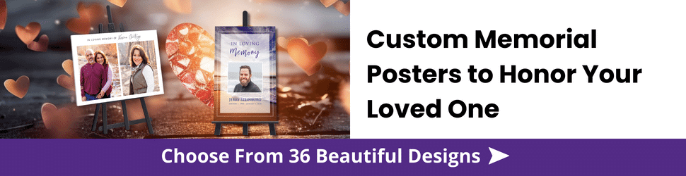 Custom Memorial Posters to Honor Your Loved One