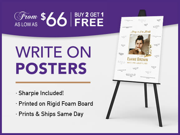 Buy write-on posters for as low as $66 each when you buy 3