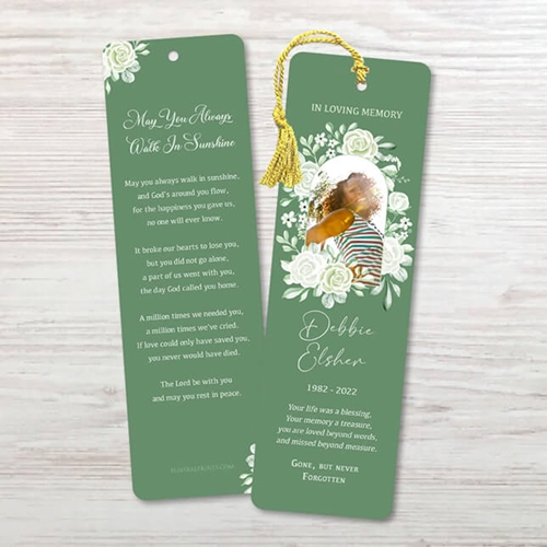 Show details for Sage Floral Bookmark