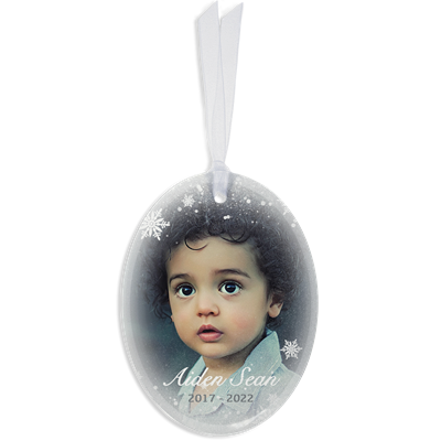 Picture of Snowflakes Oval Ornament