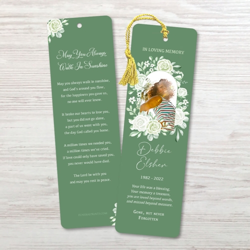 Picture of Sage Floral Bookmark