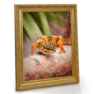 Show details for Framed Memorial Portrait - Serene Lizard with Choice of Backgrounds