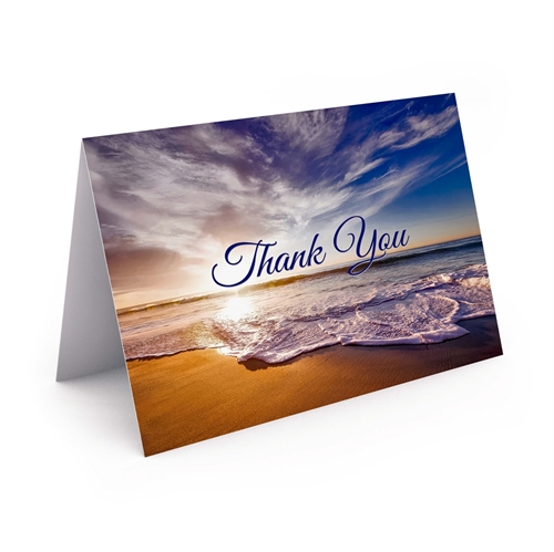 Show details for Oceanfront Thank You Card