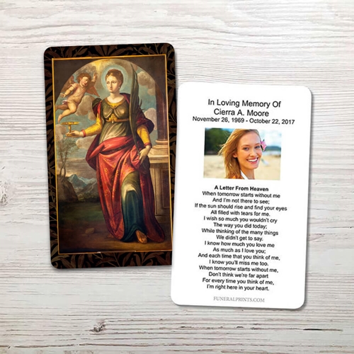 Picture of St. Lucy Memorial Card