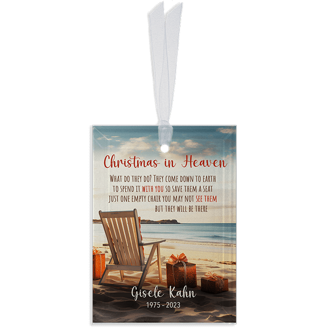 Show details for Christmas in Heaven Rectangle Ornament