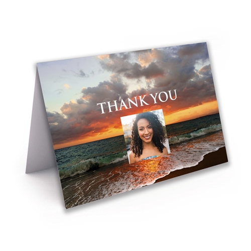 Show details for Ocean Sunset Thank You Card