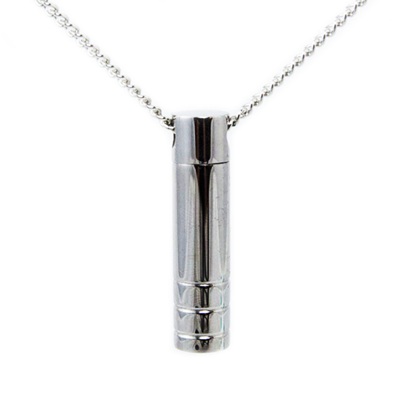 Stainless Steel Cylinder Cremation Pendant