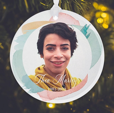 Show details for Pastel Circle Ornament