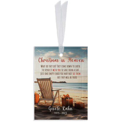 Show details for Christmas in Heaven Rectangle Ornament