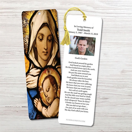 Show details for Virgin Mary with Baby Jesus Bookmark