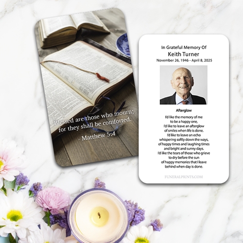 Show details for Blessed Comfort Premium Prayer Card