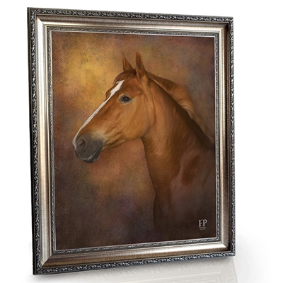 Show details for Framed Memorial Portrait - Horse with Choice of Backgrounds