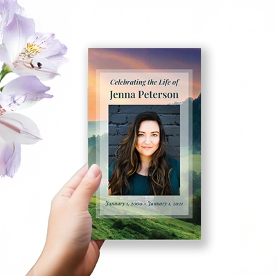 Show details for Mountain Rainbow Trifold Program 