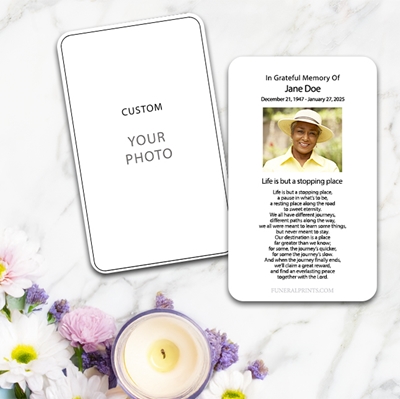 Show details for Custom Large Memorial Card (3" x 4.75")