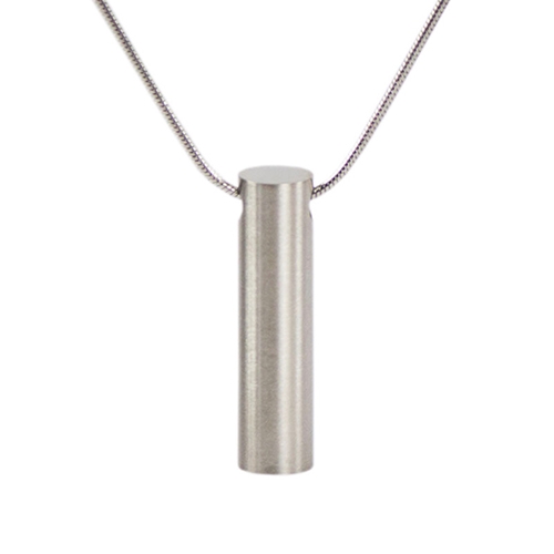 Show details for Pewter Cylinder Cremation Necklace