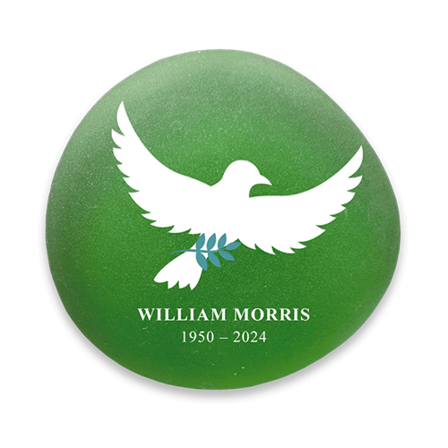 Picture of Frosted Green Dove Memorial Stone