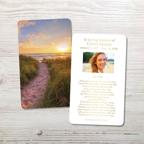 Picture of Pathway Home Gold Foil Memorial Card