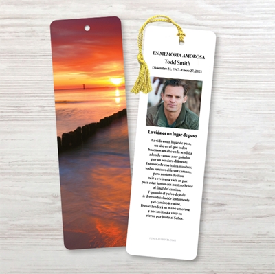 Show details for Sunset Bay Spanish Bookmark