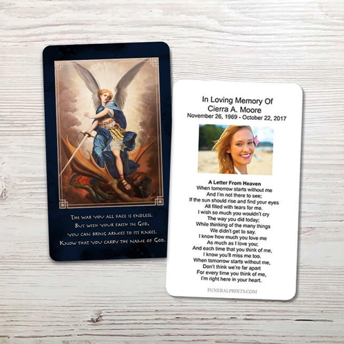 Picture of St. Michael Memorial Card