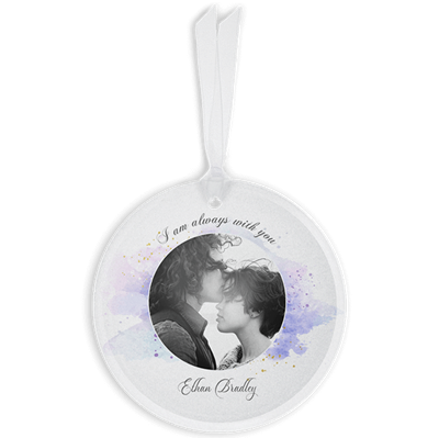 Show details for Watercolor Circle Ornament