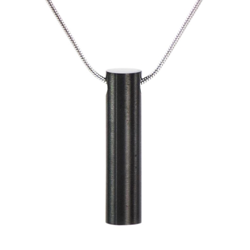 Picture of Onyx Cylinder Cremation Necklace