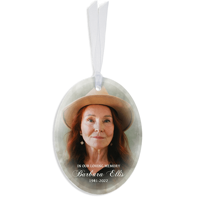 Show details for Stars Oval Ornament