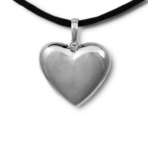 Show details for Full of Love Heart Cremation Pendant - Sterling Silver