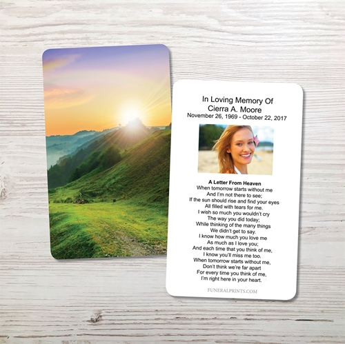Picture of Mountain Rainbow Memorial Card