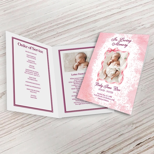 Show details for Baby Girl Funeral Program